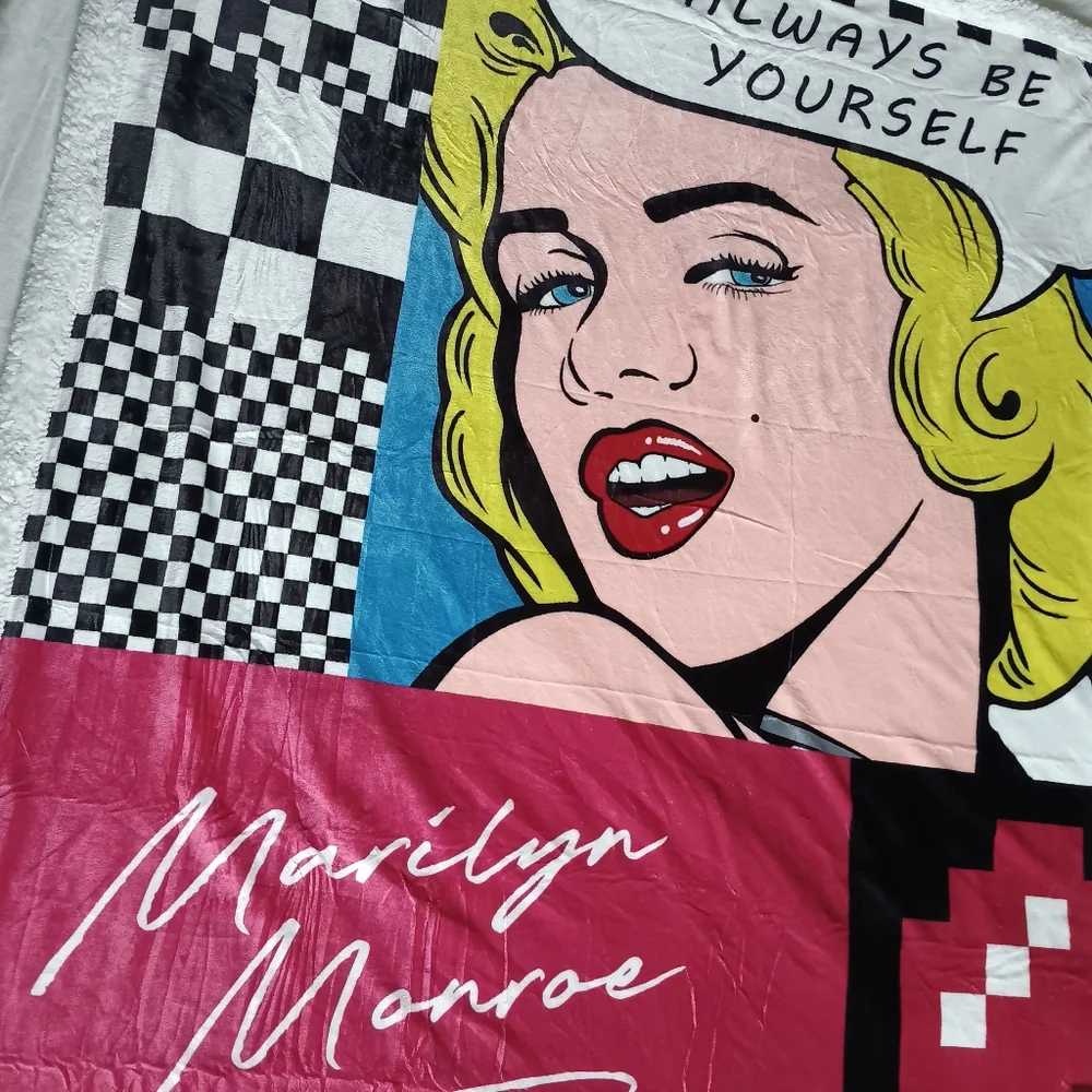 Marilyn Monroe Pop Art Soft And Comfy Big Throw Blanket Bedsure 100% Polyester